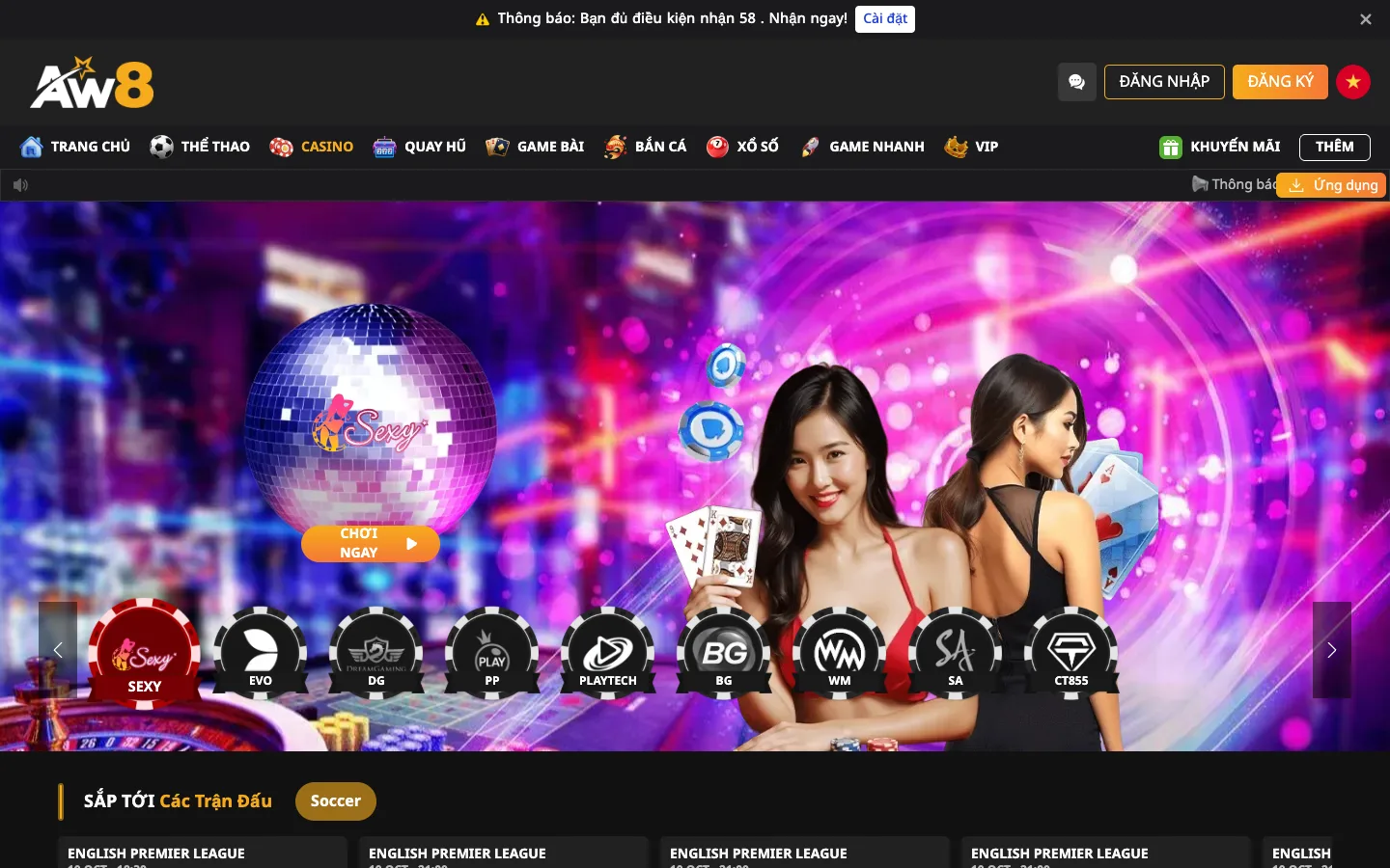 Sảnh casino trực tiếp AW8 Pro