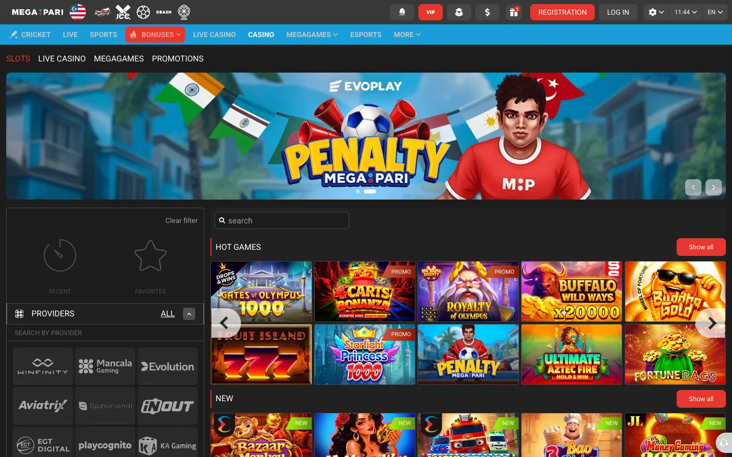Lobi slot Megapari