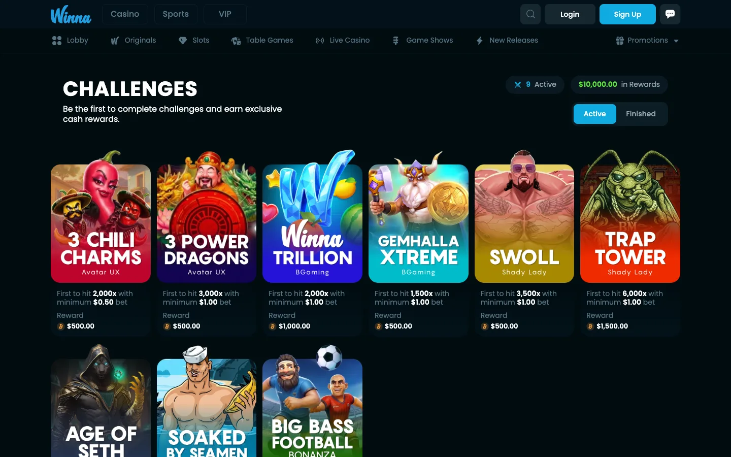 Halaman Challenges Winna